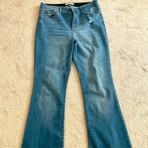 Knox Rose cut off jeans.